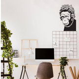 Queen Monkey Vinyl Wall Art Decal - Humorous, Playful & Creative Wall Sticker