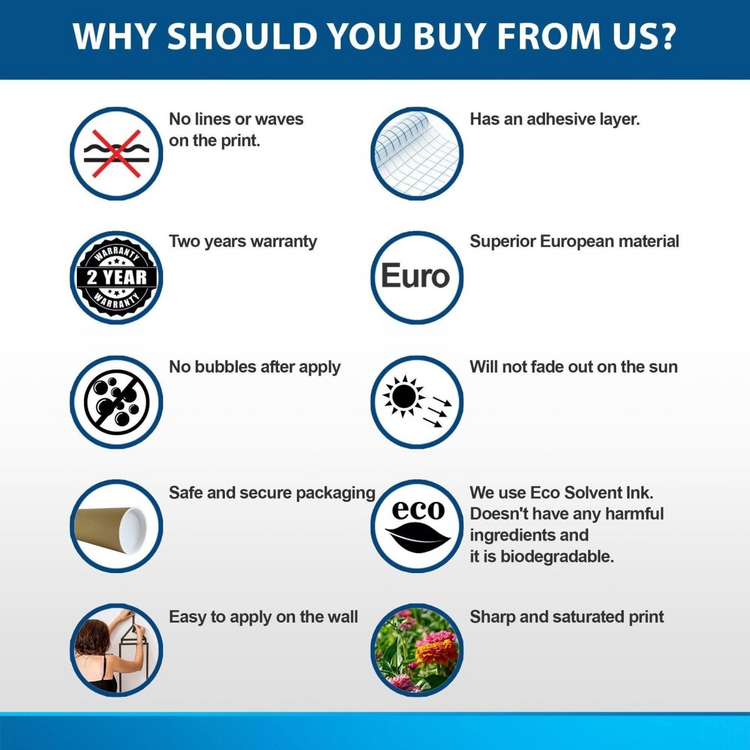 a white background with blue circles and white text