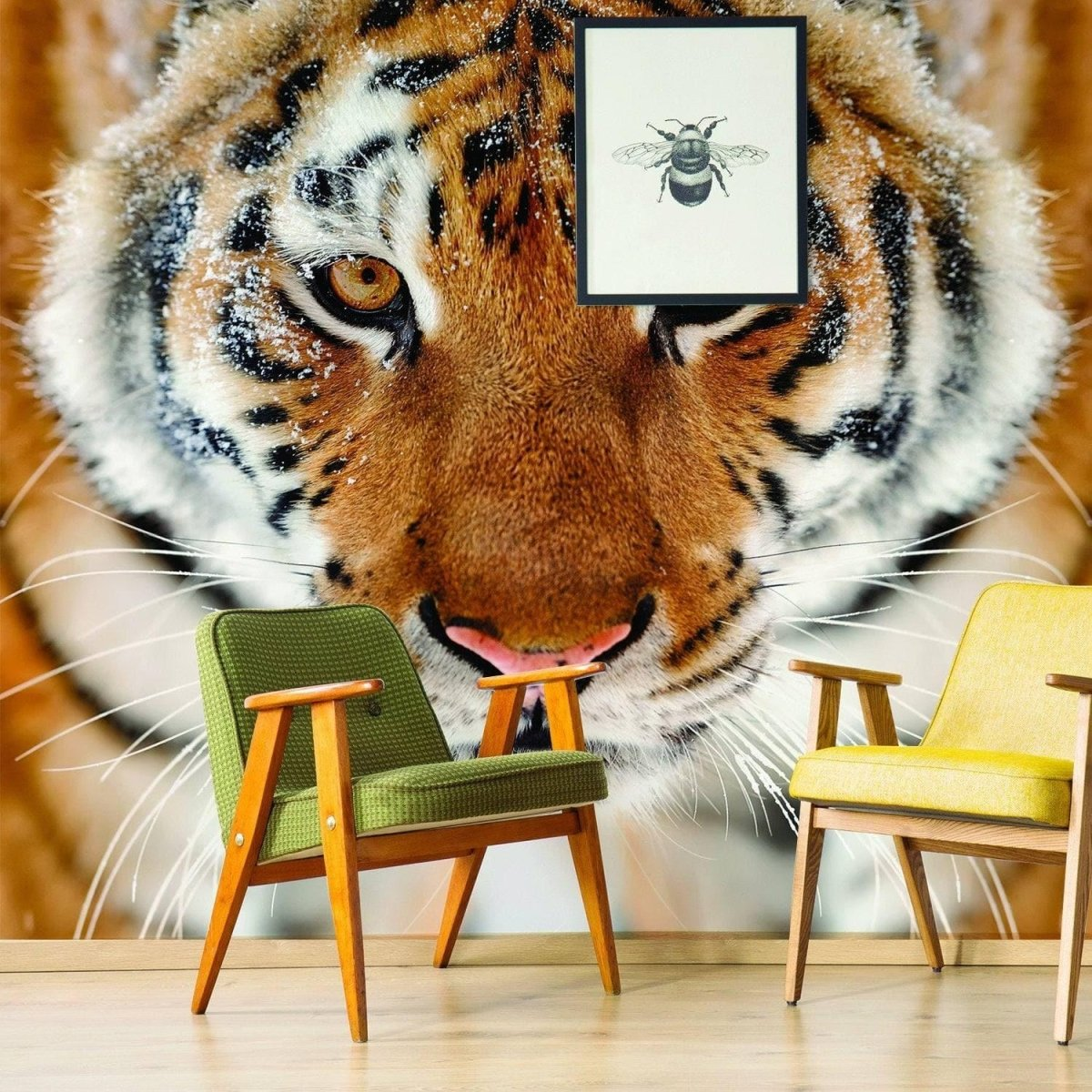 Stylish Wall Decal Tiger Design: Upgrade Your Space with Exotic Elegance!