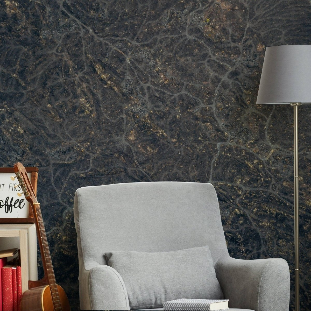 Marble Effect Wall Covering - Luxury Decorative Wall Surface Treatment