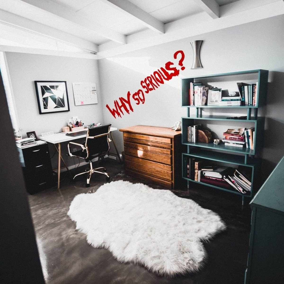 Why So Serious Joker Wall Vinyl Sticker - House Funny Evil Villain Quote Decal - Bumper Laptop Car Macbook Skateboard Die Cut Stick