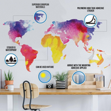 Giraffe Wall Sticker - Growth Measurement Tracker Decal - Kids Height Chart