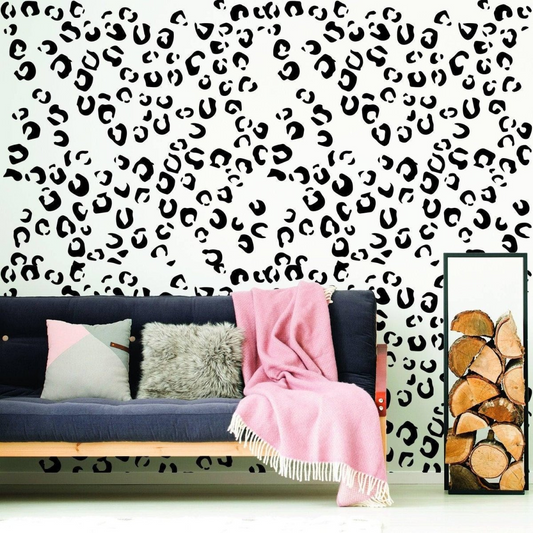 50x Leopard Animal Skin Sticker - Pack Of Cheetah Skins Print Decal Vinyl Wrap Stickers - Cute Spot Art For Girls Transfer Decals