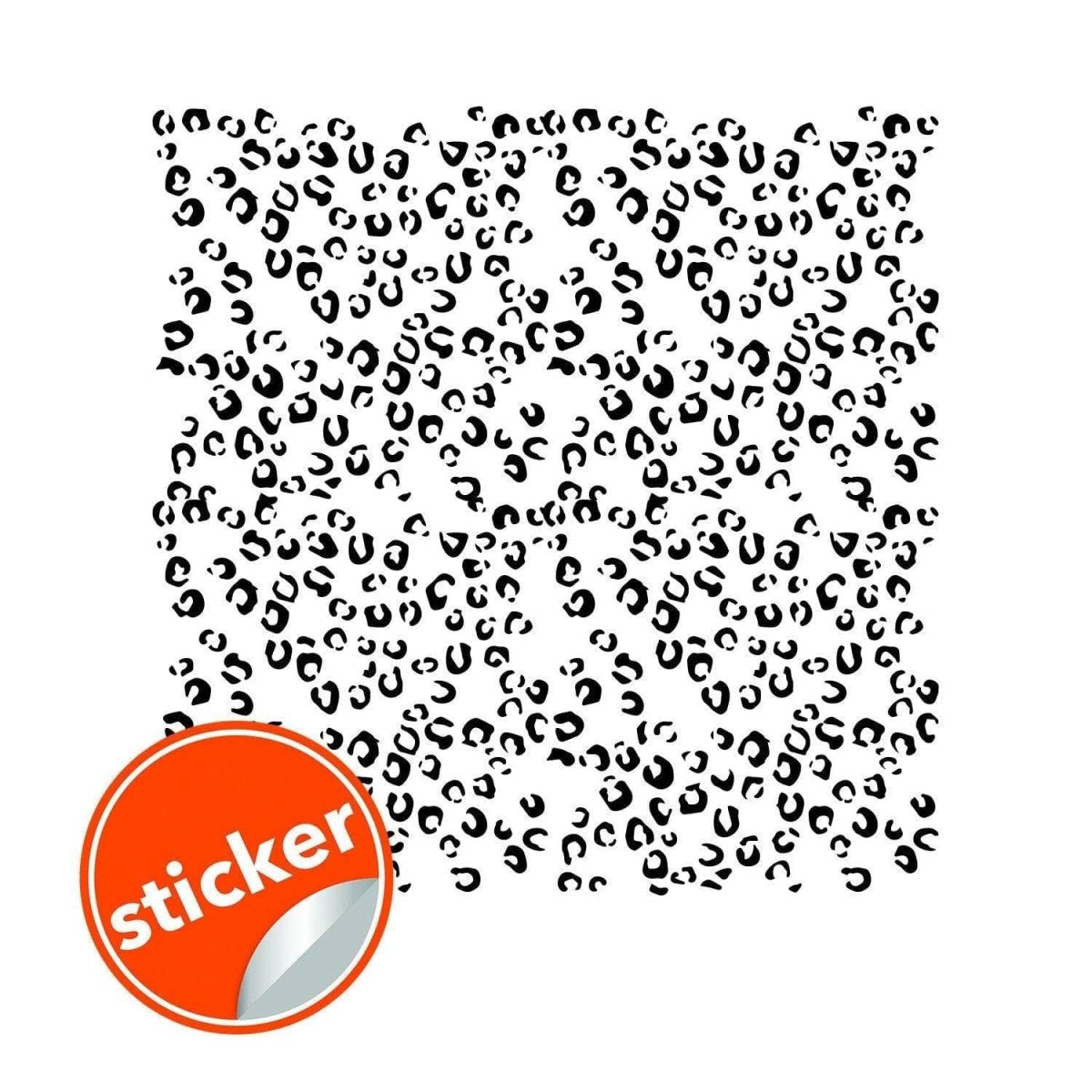 50x Leopard Animal Skin Sticker - Pack Of Cheetah Skins Print Decal Vinyl Wrap Stickers - Cute Spot Art For Girls Transfer Decals