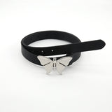 Women's Wide Belt with Butterfly Buckle