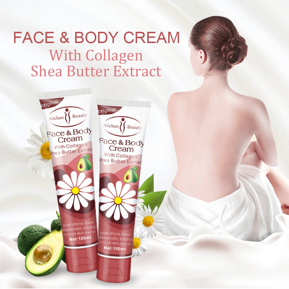 a woman sitting in a towel with a tube of cream