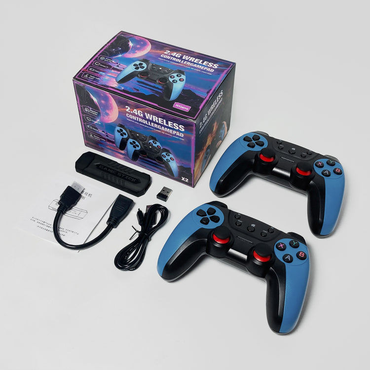 a video game controller and box