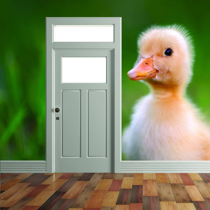 Duck Wallpaper Vinyl Decal Decor - Home Bedroom Peel And Stick Removable Art Wall Paper Sticker - Cute Adhesive Room Decoration Deco