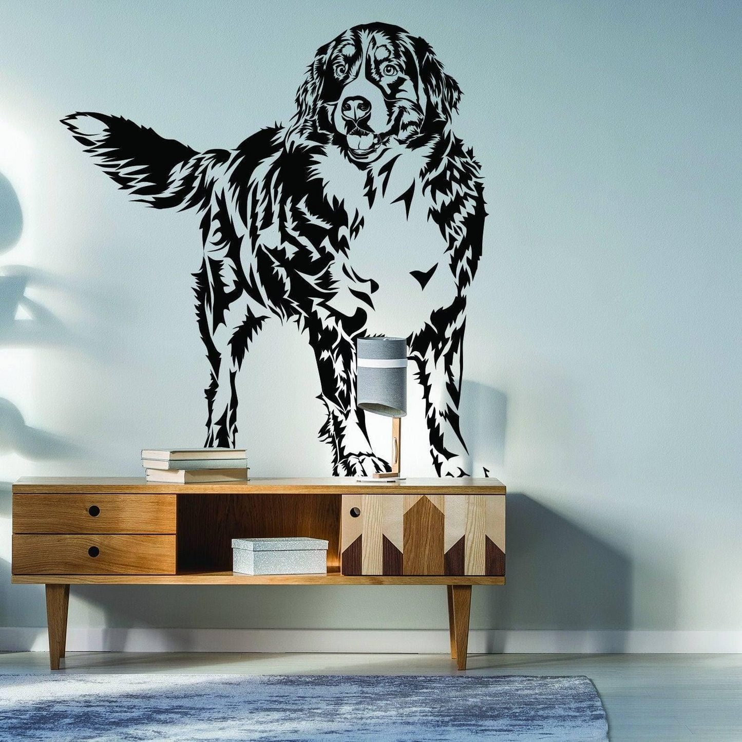 Custom Wall Decal Of Your Pet - Personalized Dog Lover Portrait Vinyl Sticker Gift Idea - Customized My Love Memorial Rescue Art Car Home