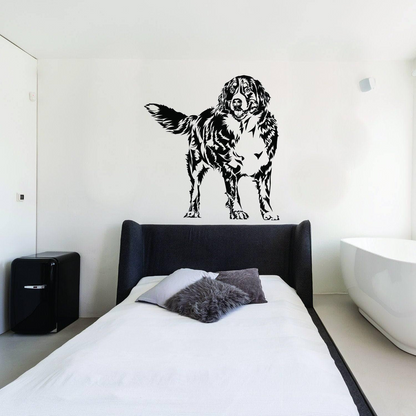 Custom Wall Decal Of Your Pet - Personalized Dog Lover Portrait Vinyl Sticker Gift Idea - Customized My Love Memorial Rescue Art Car Home