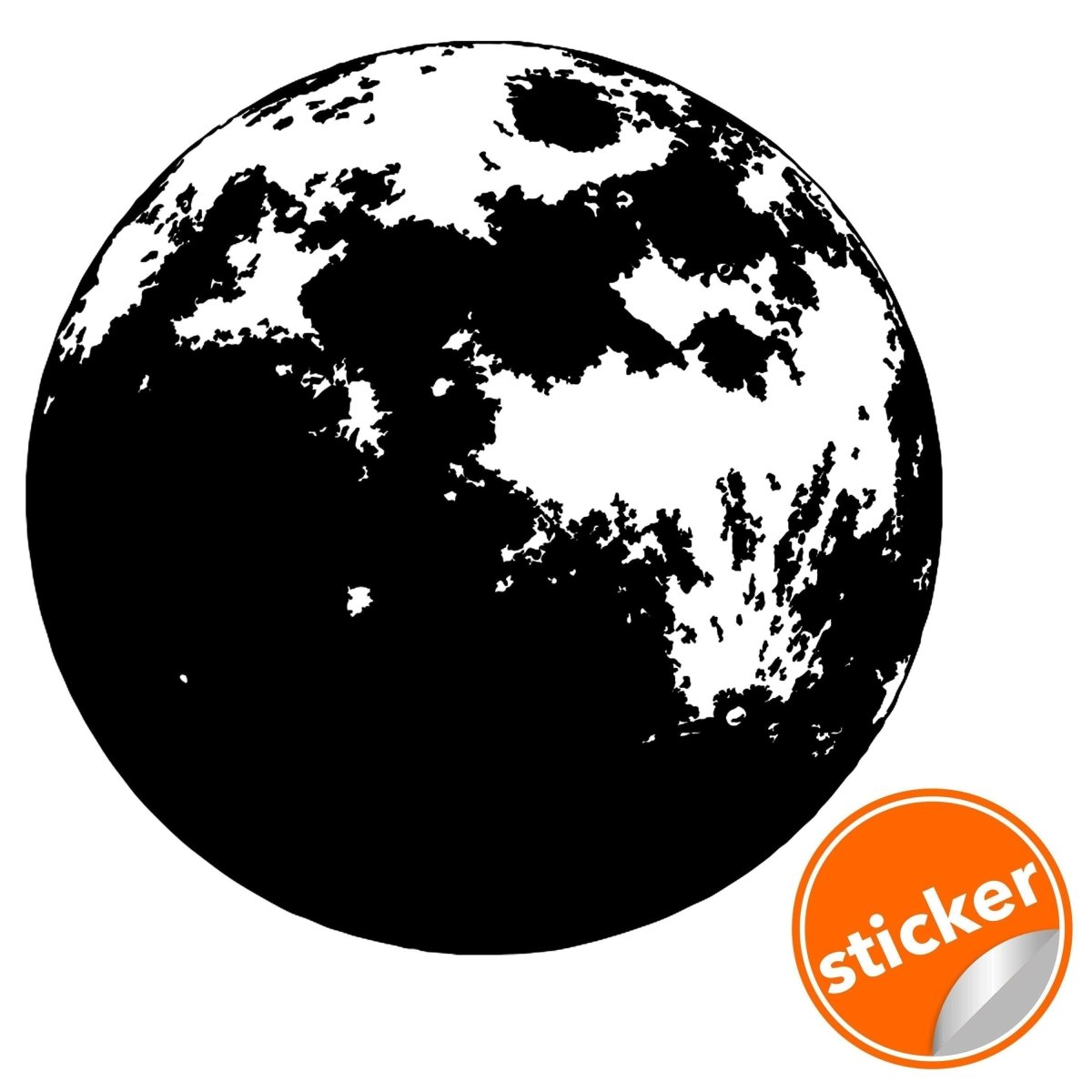 Moon Phase Wall Decor Decal - Kid Full Large Sticker For Nursery Baby Kids Room - Bedroom Ceiling Decorations Art Home Removable Vinyl