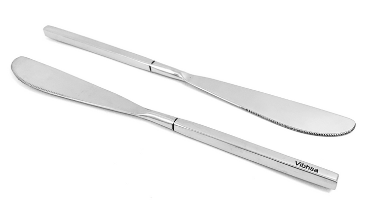 a close up of a knife