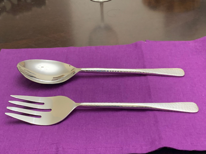 Vibhsa 2-PC Serving Set-Hammered