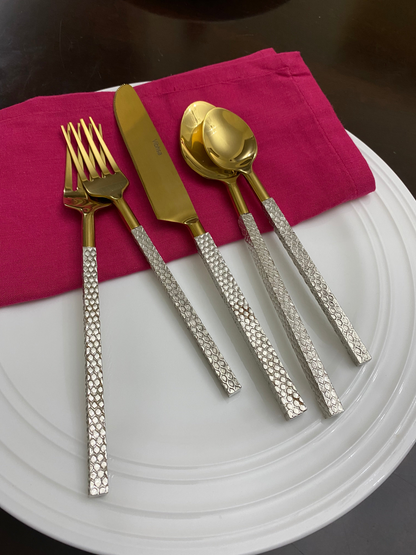 Designer Golden Stainless Steel Flatware Set of 20 PC