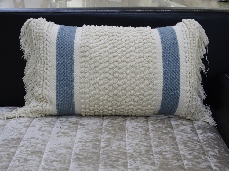 a pillow on a couch