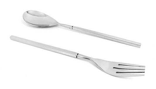 Vibhsa Stainless Steel Dinner Fork and Dinner Spoon Set of 12 pieces