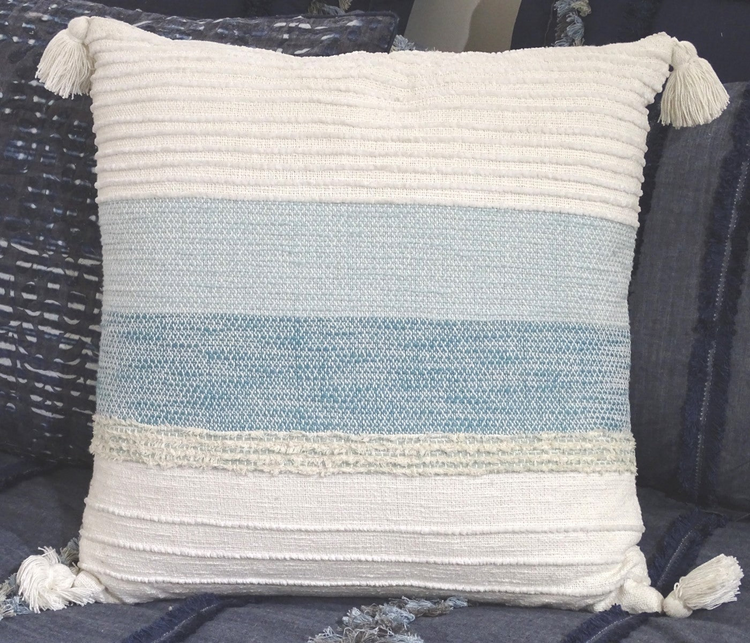 a pillow on a couch