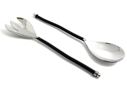 Vibhsa Black Silverware Stainless Steel Server Set