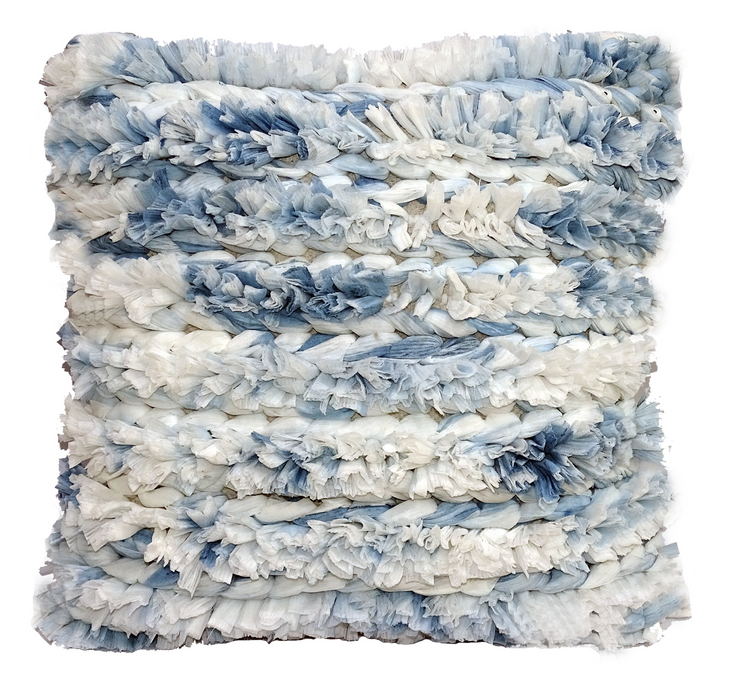 a close up of a pillow