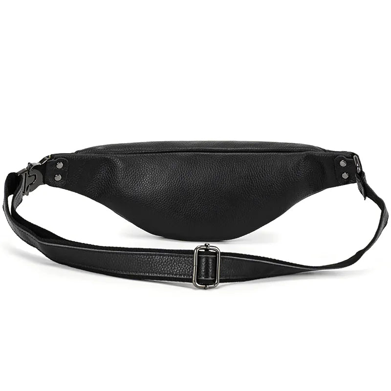 a black pack with a strap