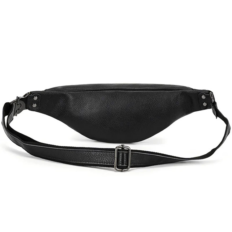 a black pack with a strap