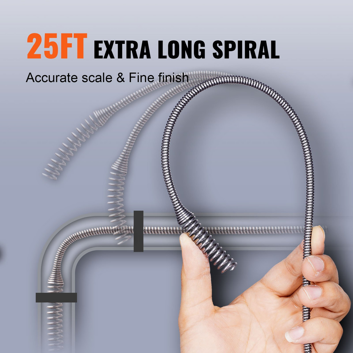 a hand holding a spiral wire