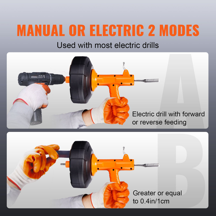 a manual or electric drill