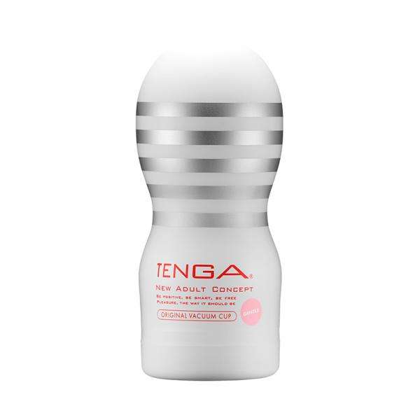 a white bottle with silver stripes