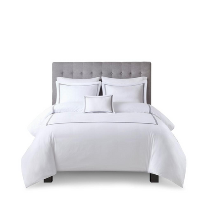 100% Cotton Sateen Embroidered Comforter Set