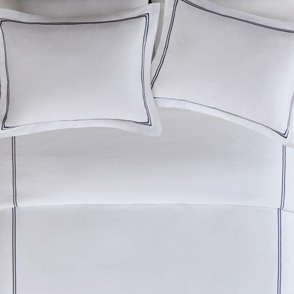 100% Cotton Sateen Embroidered Comforter Set