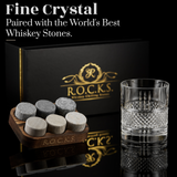 Whiskey Stones & Crystal Glass Gift Set - Reserve Tumbler (11.7oz)