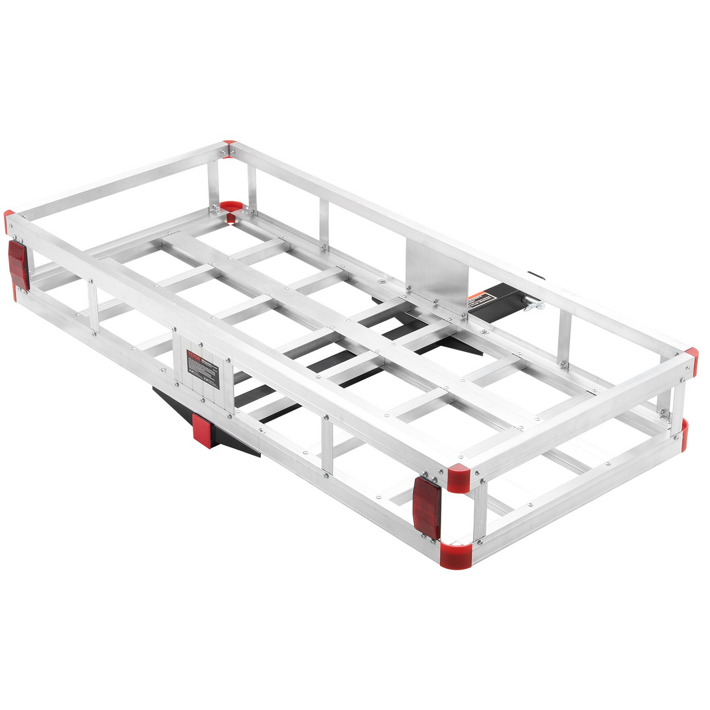 VEVOR 49.4 x 22.4 x 7.1 in Hitch Cargo Carrier, 500lbs Loading Capacity Trailer Hitch Mounted Cargo Basket, Rust-proof Aluminum Luggage Carrier Rack Fits 2" Hitch Receiver for SUV Truck Pickup Camping
