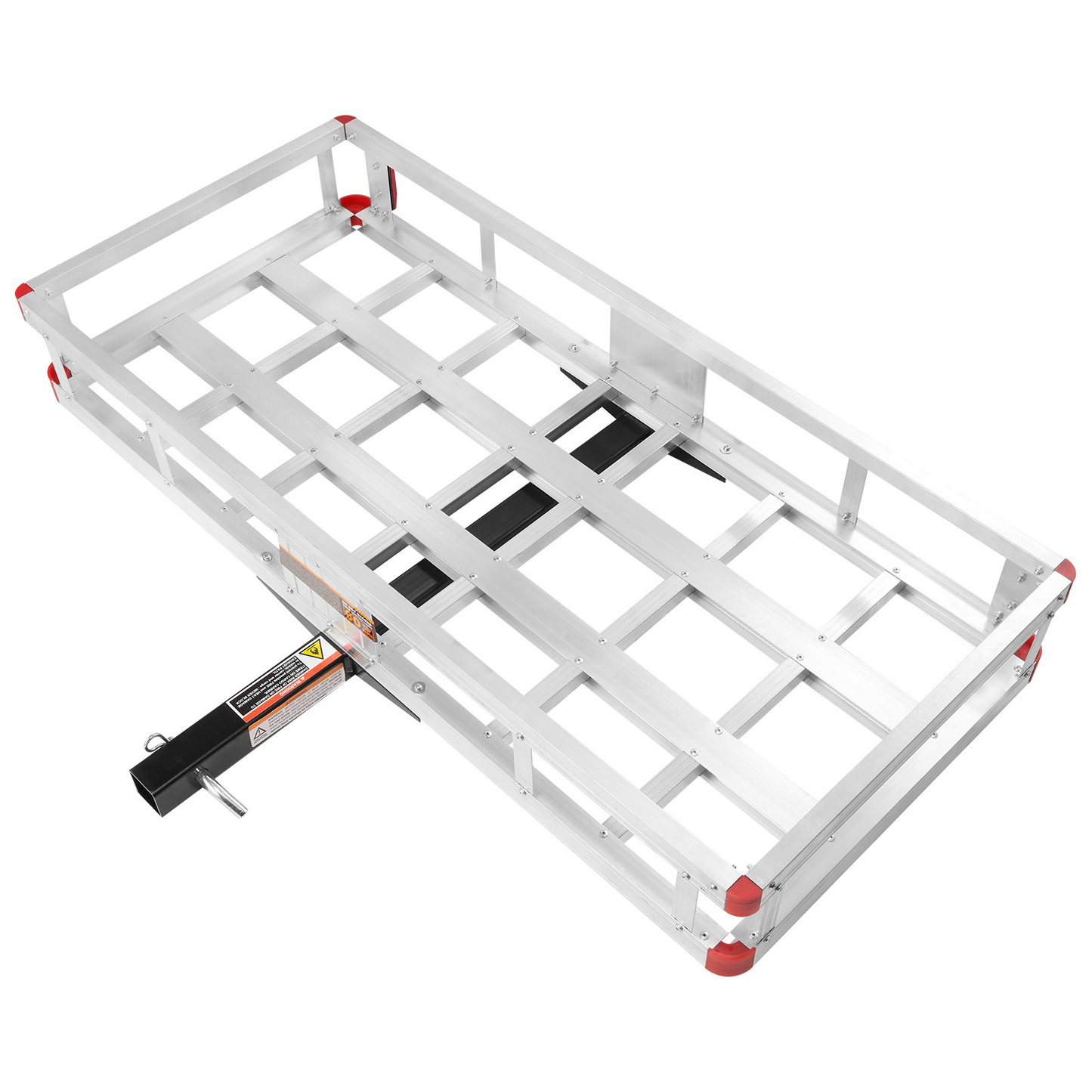 VEVOR 49.4 x 22.4 x 7.1 in Hitch Cargo Carrier, 500lbs Loading Capacity Trailer Hitch Mounted Cargo Basket, Rust-proof Aluminum Luggage Carrier Rack Fits 2" Hitch Receiver for SUV Truck Pickup Camping