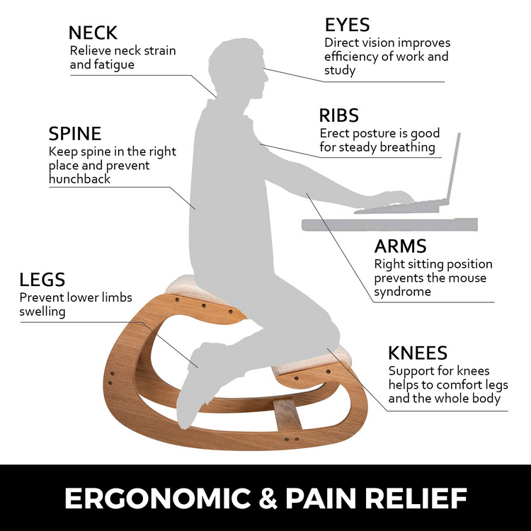 a person sitting on a rocking chair