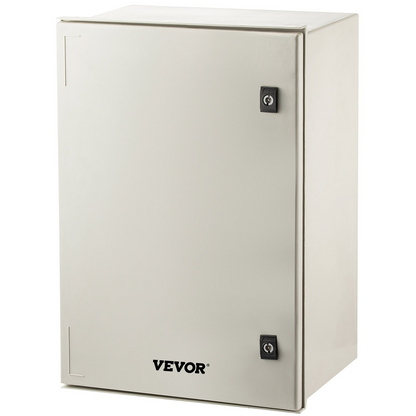 VEVOR NEMA Steel Enclosure, 24 x 16 x 9'' NEMA 4X Fiberglass Electrical Box, IP66 Waterproof & Dustproof, Outdoor/Indoor Electrical Junction Box, with Mounting Plate(60 x 40 x 23 cm)