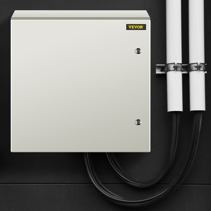 VEVOR NEMA Steel Enclosure, 24 x 24 x 12'' NEMA 4X Steel Electrical Box, IP66 Waterproof & Dustproof, Outdoor/Indoor Electrical Junction Box, with Mounting Plate