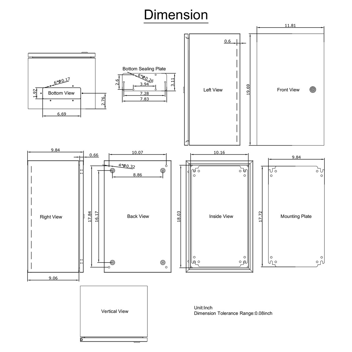a drawing of a rectangular object