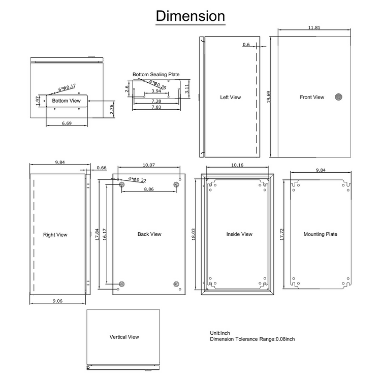 a drawing of a rectangular object