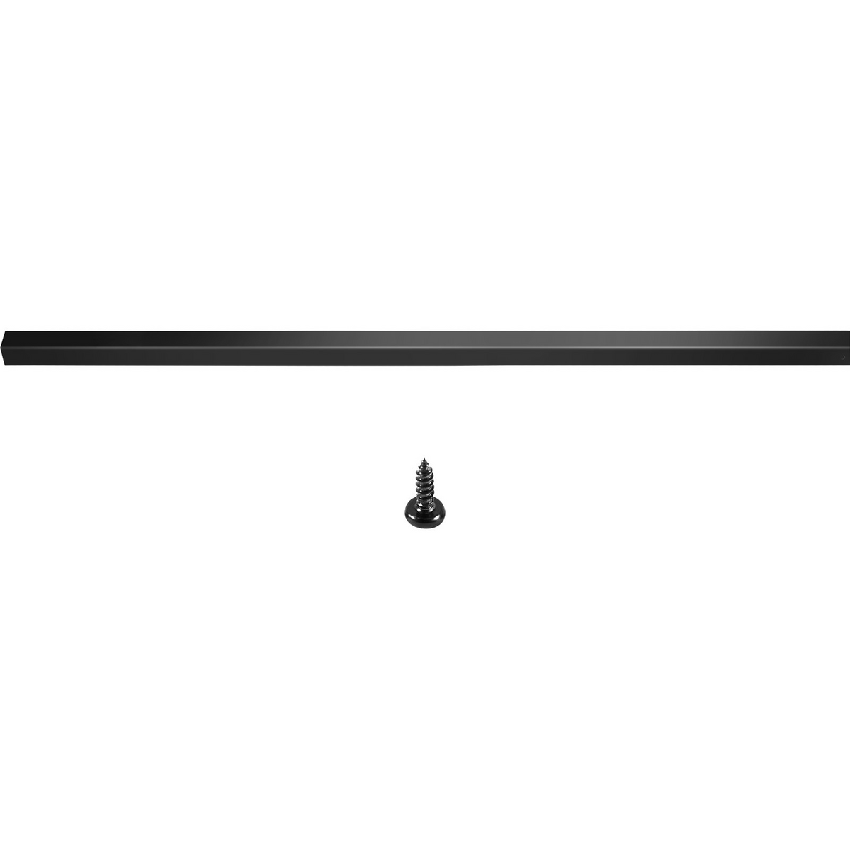 a long black metal rod with a screw