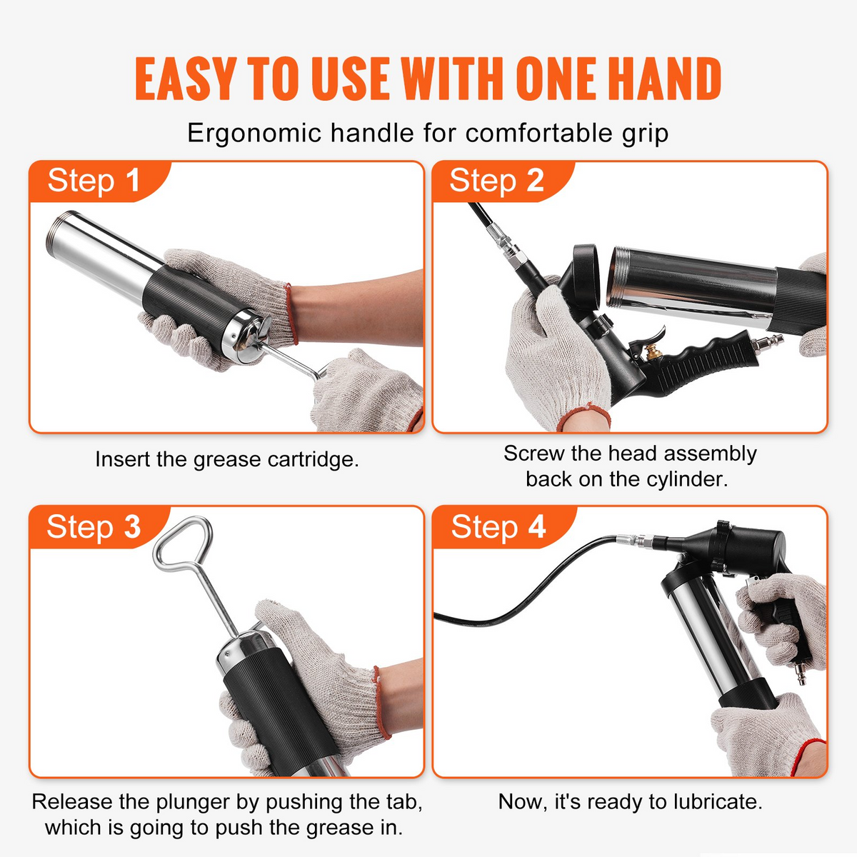 a collage of hands using a air gun