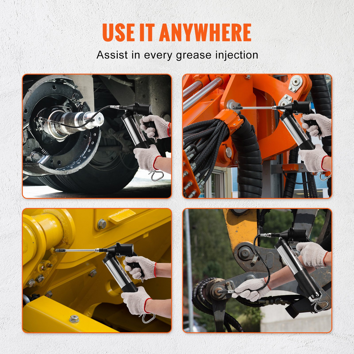 a collage of hands holding a tool