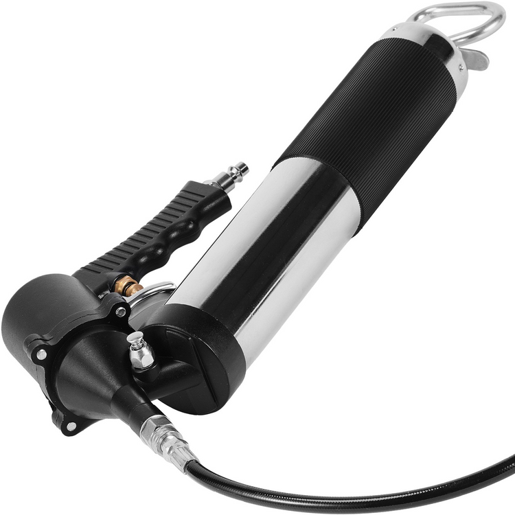 a black and silver air pump