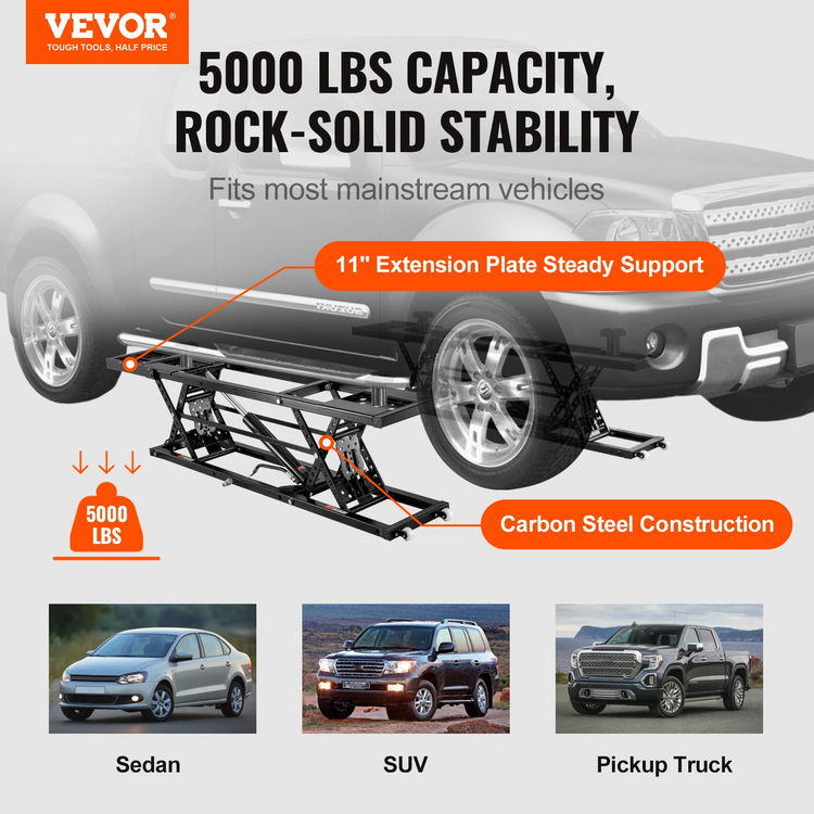 a car with a lift attached to it