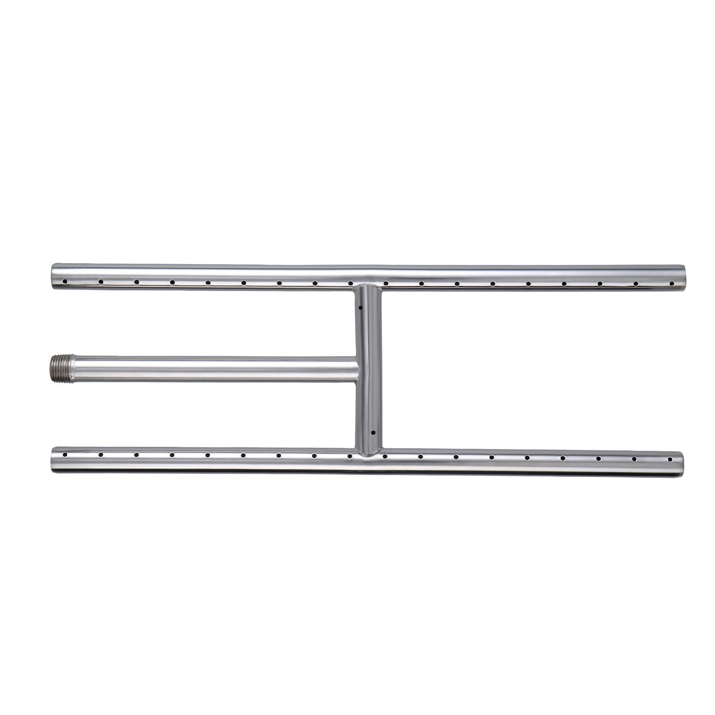 VEVOR 6 x 18 inch Drop-in Fire Pit Pan, Rectangular Stainless Steel Fire Pit Burner, Natural & Propane Gas Fire Pan H-Burner 90,000 BTU for Indoor or Outdoor Use