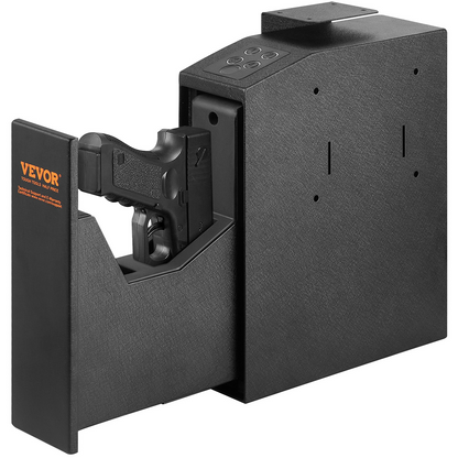 VEVOR Mounted Gun Safe for Pistols | Biometric | Quick Access | Home, Bedside, Nightstand, Wall