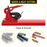 VEVOR Bench Swager Tool 24" Wire Rope Swaging Tool w/Crimper Cable Bolt Cutter Head Bench Crimper 1/16"-3/16" Aluminum/Copper Sleeves Bench Cable Alloy Steel Crimper Swager for1/2" Wire Rope Ferrules