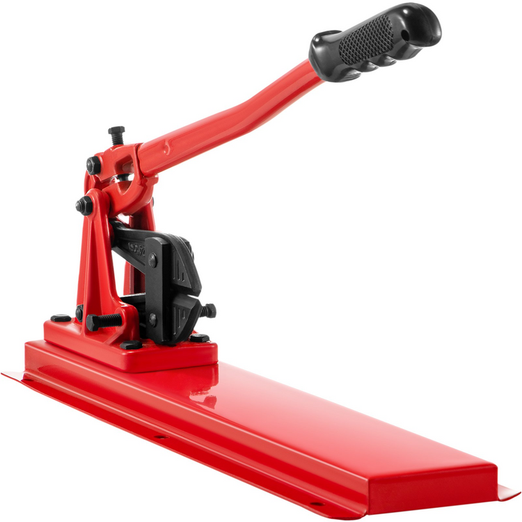 a red and black metal machine