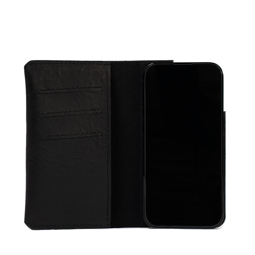 iPhone 15 series Leather Folio Case Wallet with MagSafe - The Minimalist 1.0