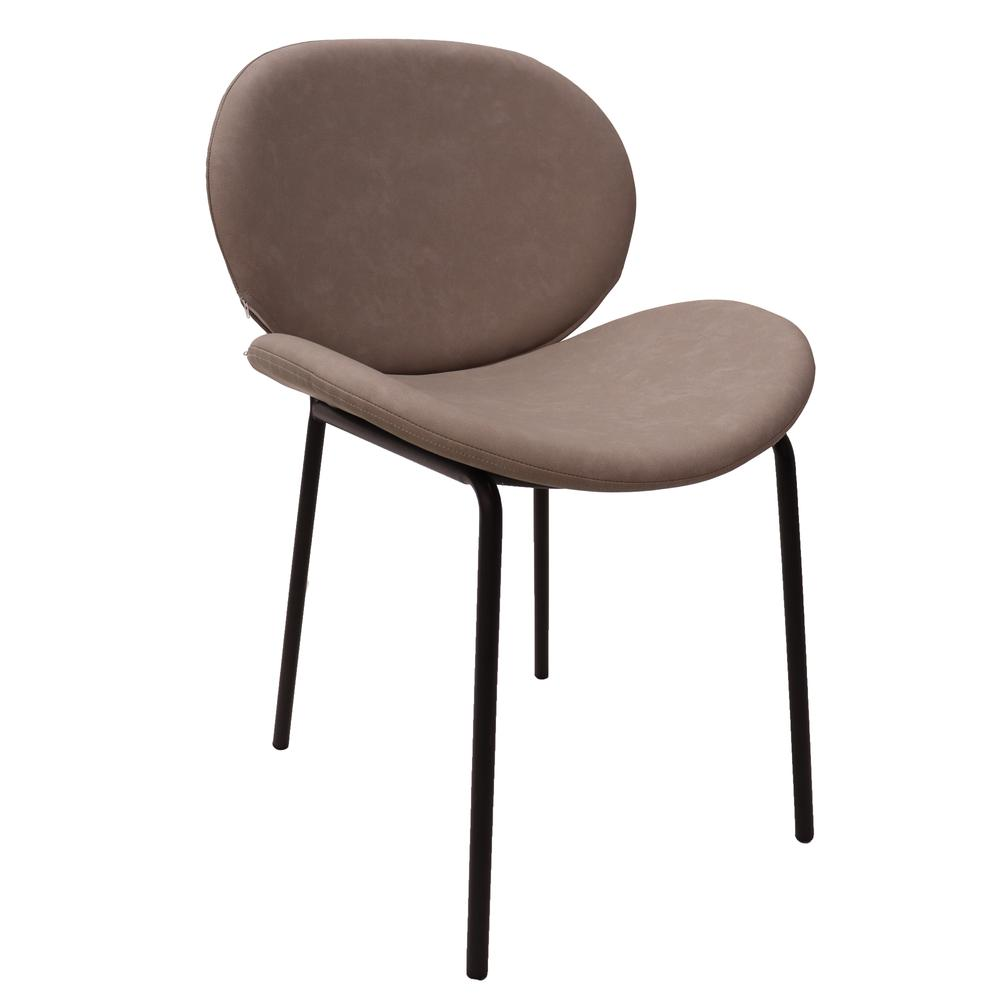 Dining Side Chair with Upholstered Faux Leather Seat