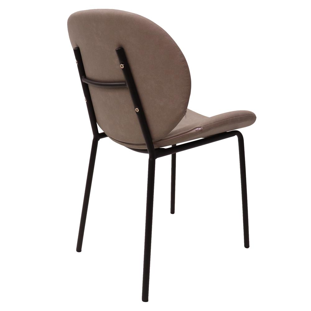 Dining Side Chair with Upholstered Faux Leather Seat